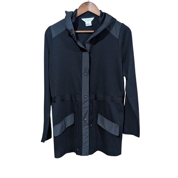 Misook Jackets & Blazers - Misook Jacket Womens Mendium Black Hooded Lightweight Career